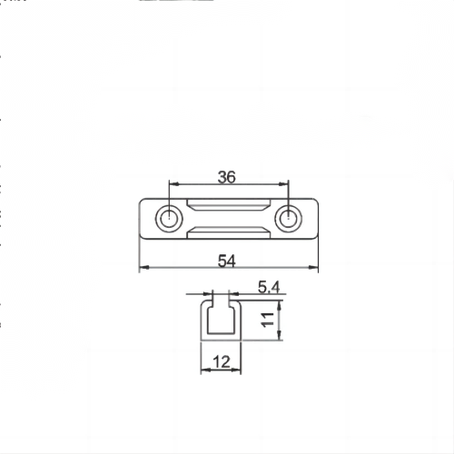 信陽XZ-SK11 塑鋼推拉鎖座